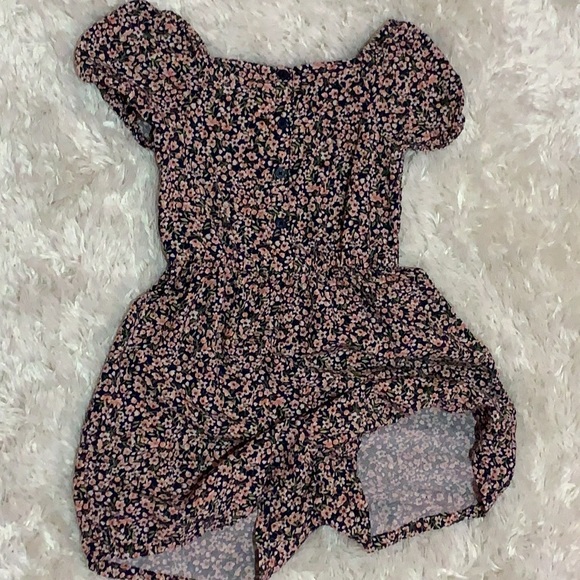 Girls Floral Romper - Picture 3 of 6